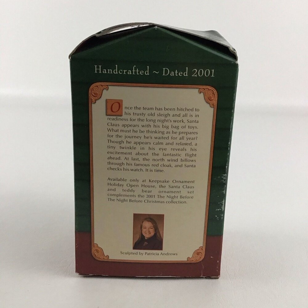 Hallmark Keepsake Christmas Tree Ornament Santa Claus Set Vintage New 2001 - Picture 3 of 6